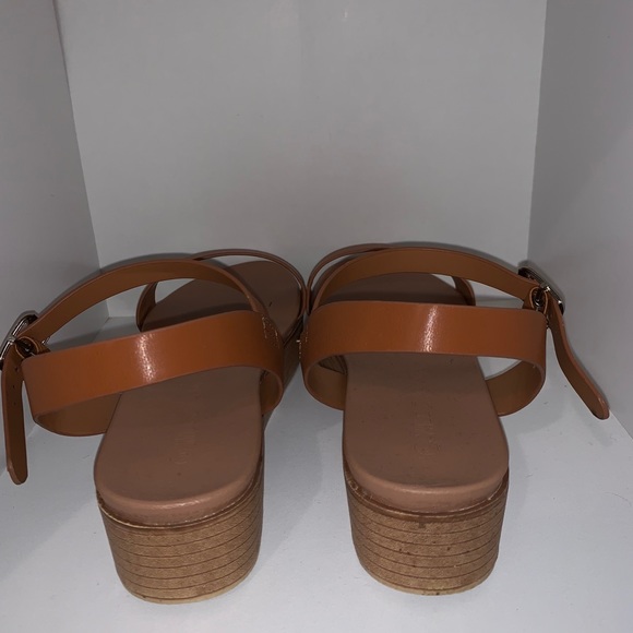 Brown Wedge Sandals - Picture 4 of 4